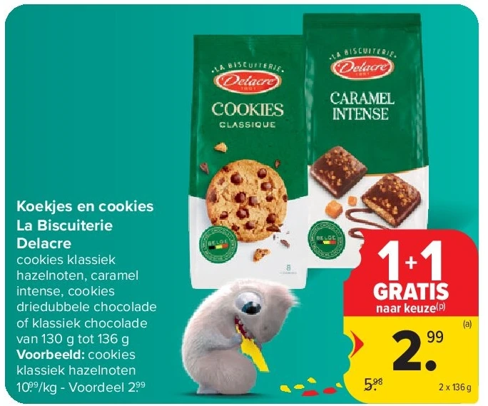 Koekjes en cookies La Biscuiterie Delacre