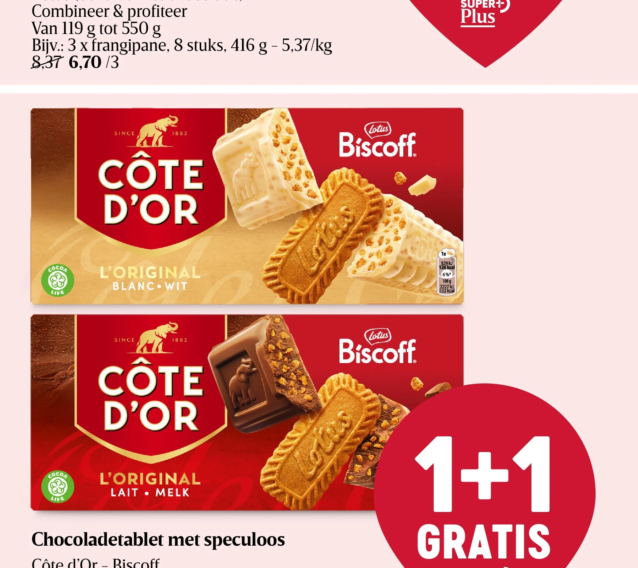 Chocoladetablet met speculoos