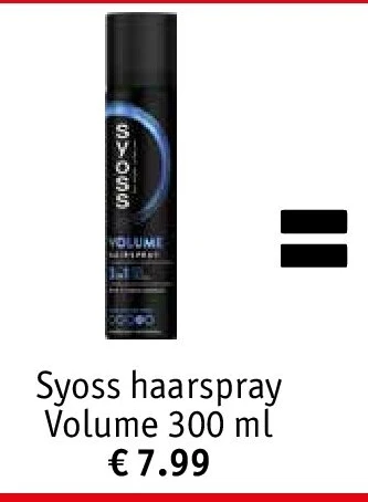 Syoss haarspray Volume 300 ml