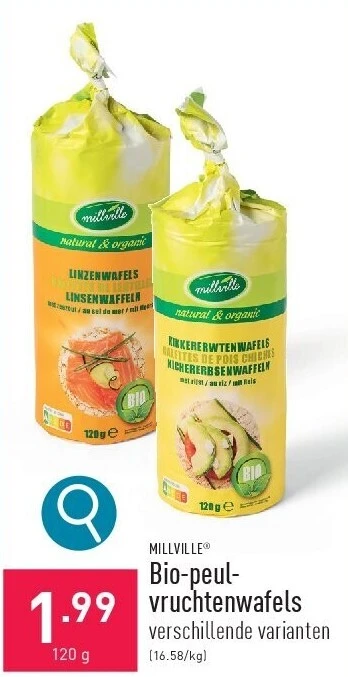 Bio-peul- vruchtenwafels