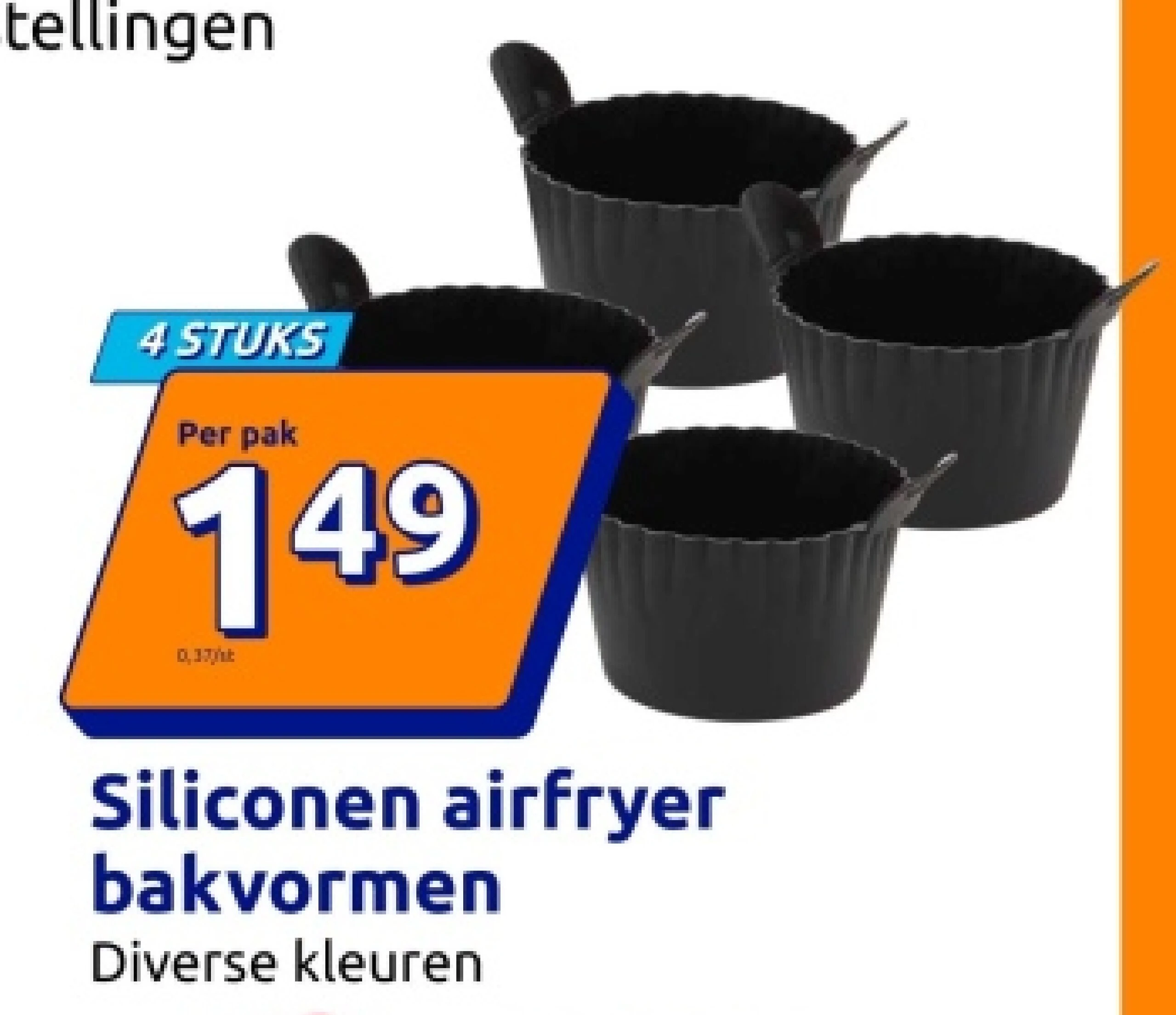 Siliconen airfryer bakvormen