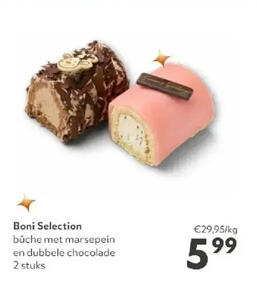 Boni Selection bûche met marsepein