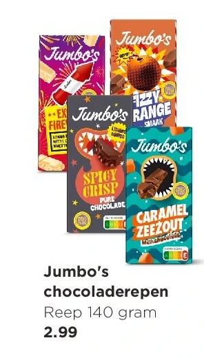 Jumbo's chocoladerepen