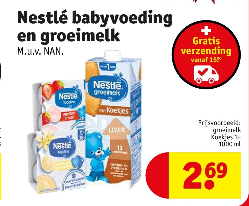 Nestlé babyvoeding en groeimelk