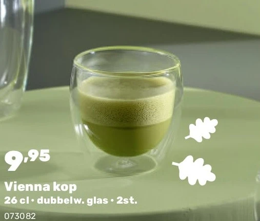Vienna kop 26 cl • dubbelw. glas • 2st.