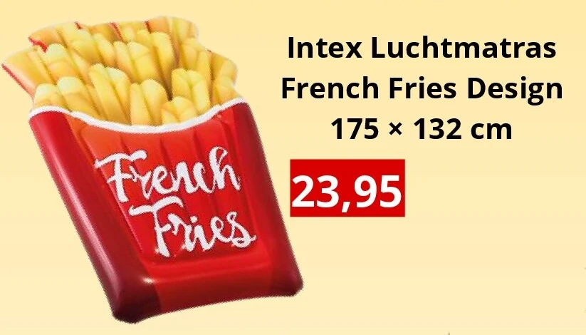 Intex Luchtmatras French Fries Design 175 × 132 cm