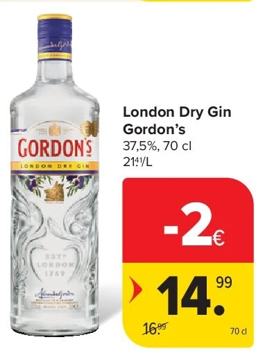 London Dry Gin Gordon’s