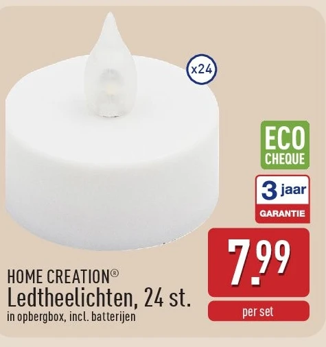 Ledtheelichten, 24st.