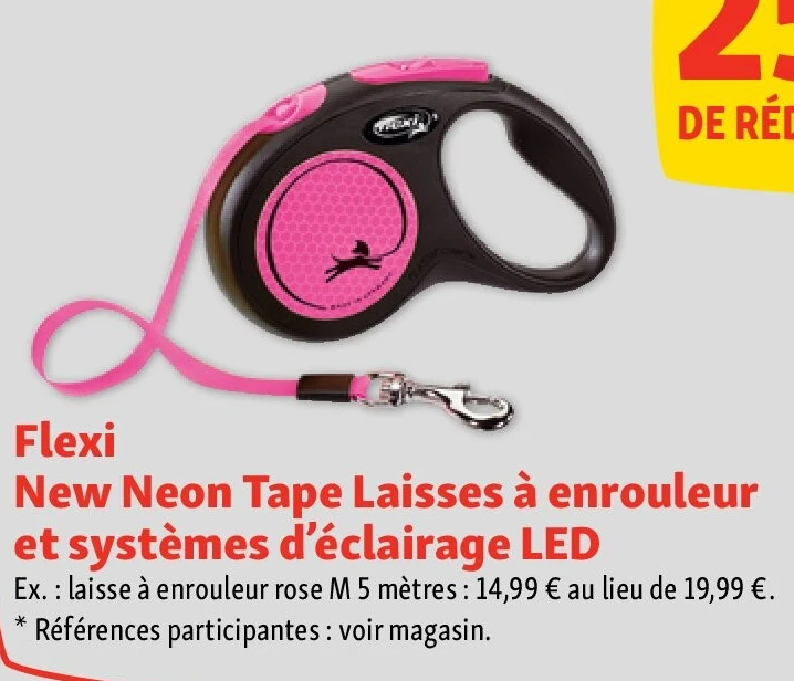 Flexi New Neon Tape Laisses à enrouleur et systèmes d’éclairage LED