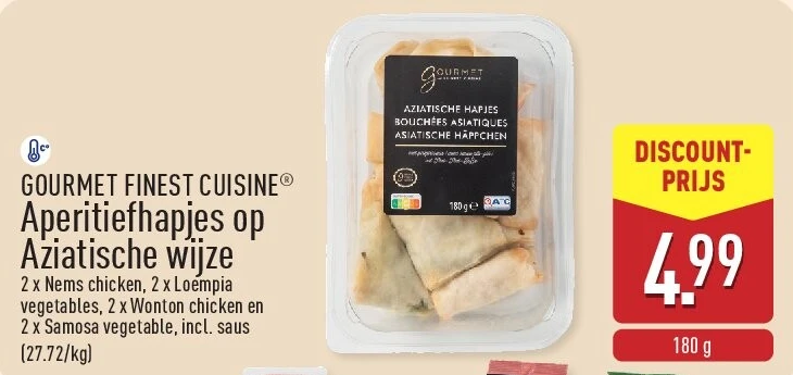 Aperitiefhapjes op Aziatische wijze