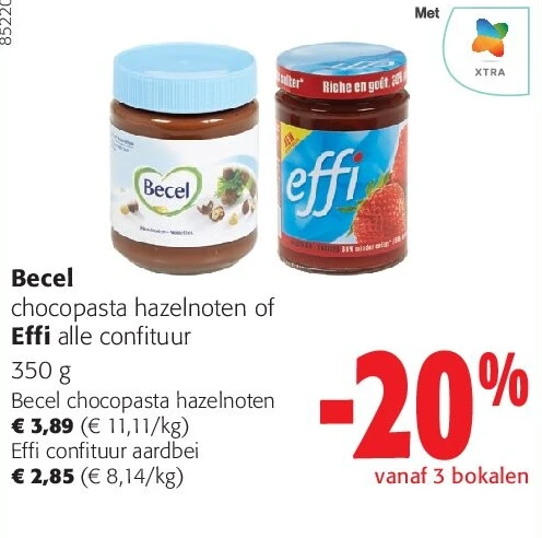 Becel chocopasta hazelnoten