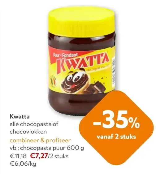 Kwatta chocopasta puur 600 g