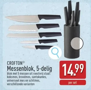 Messenblok, 5-delig