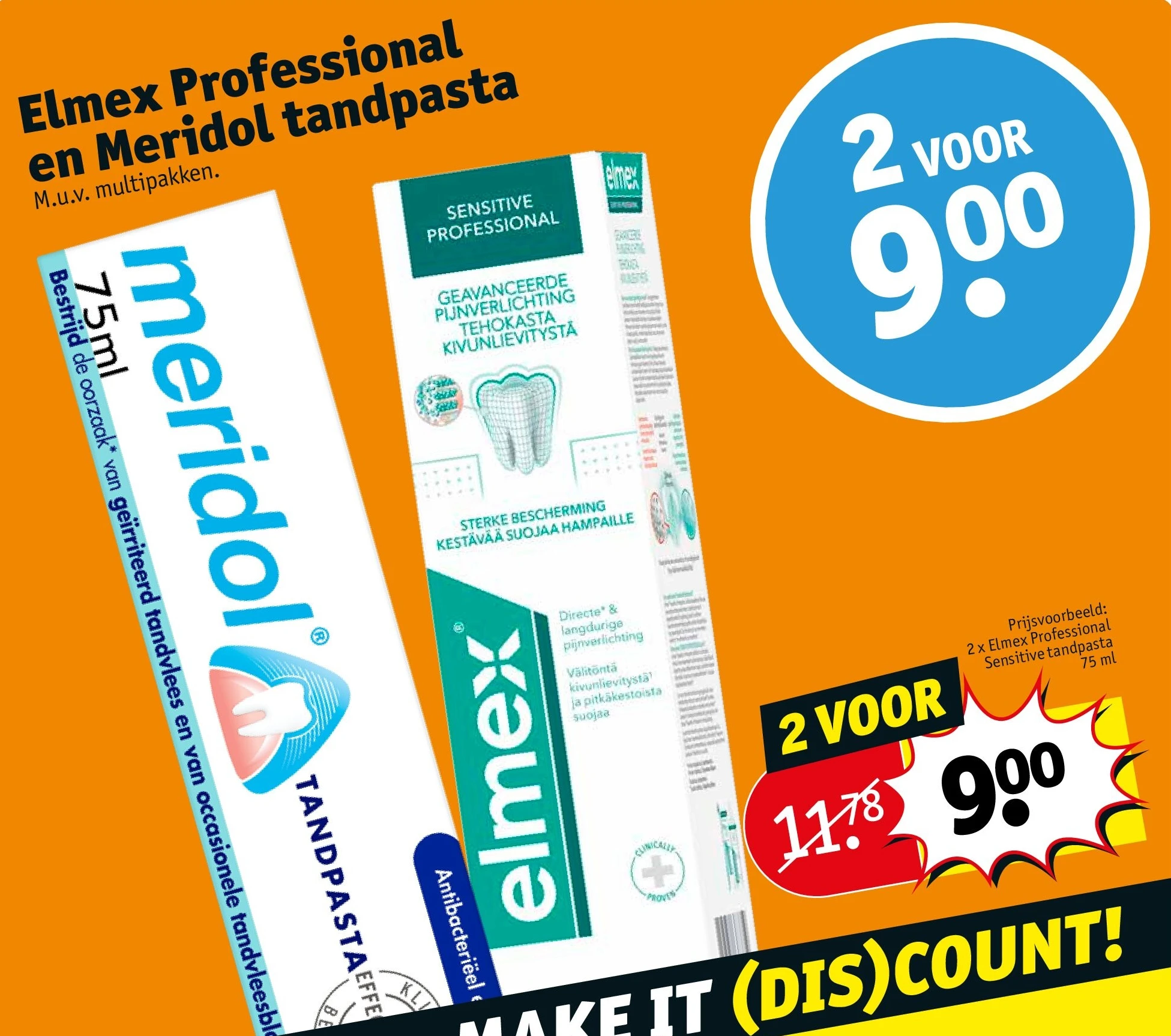 Elmex Professional en Meridol tandpasta