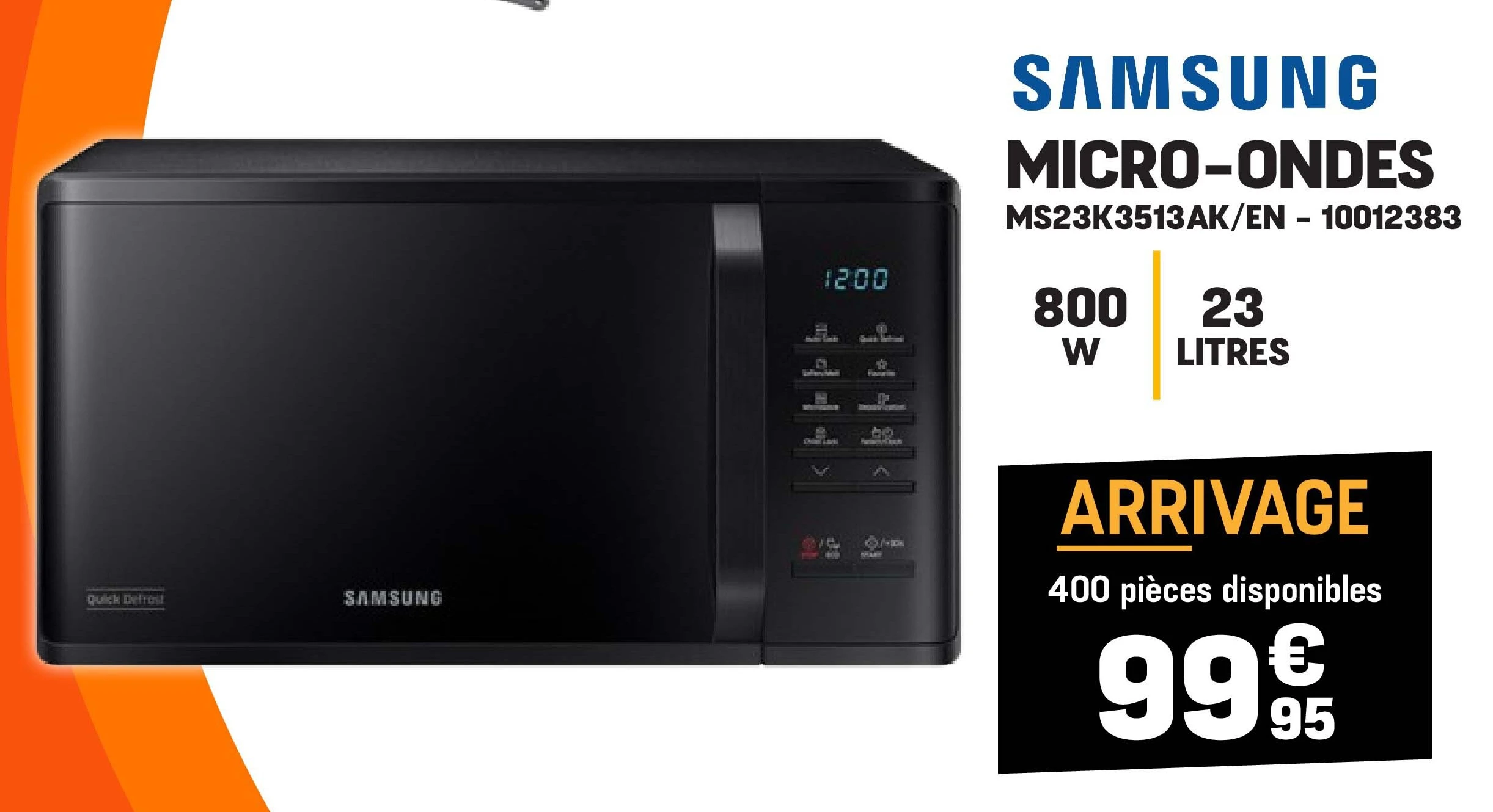 Samsung MICRO-ONDES MS23K3513AK/EN