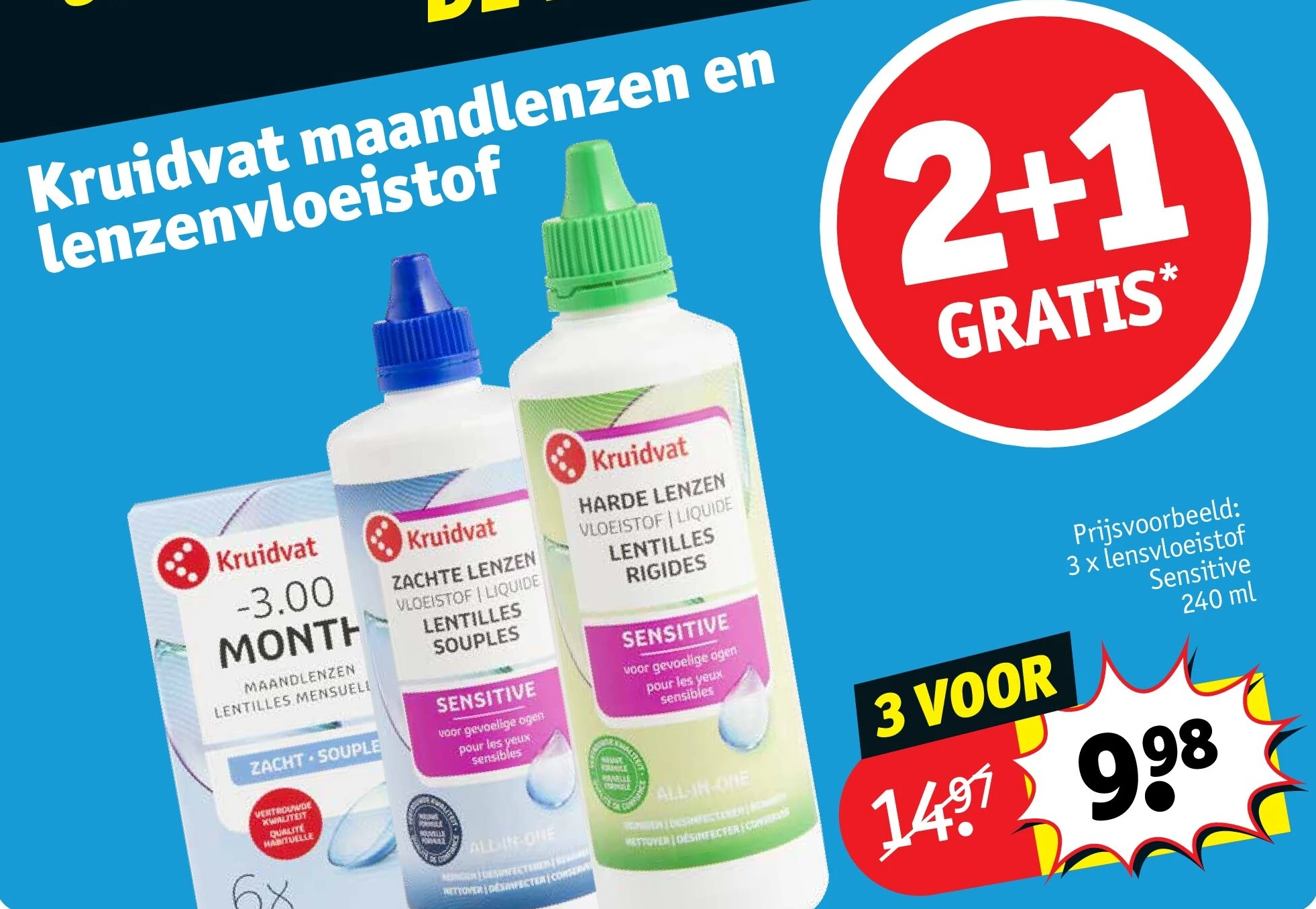 Kruidvat maandlenzen en lenzenvloeistof