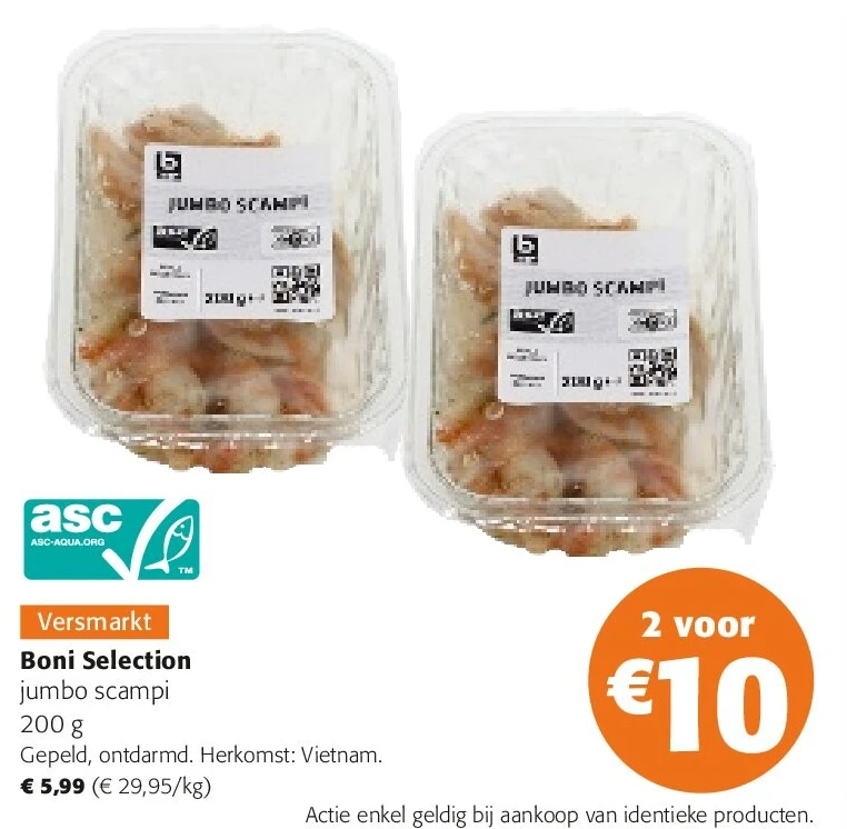 Boni Selection jumbo scampi 200 g