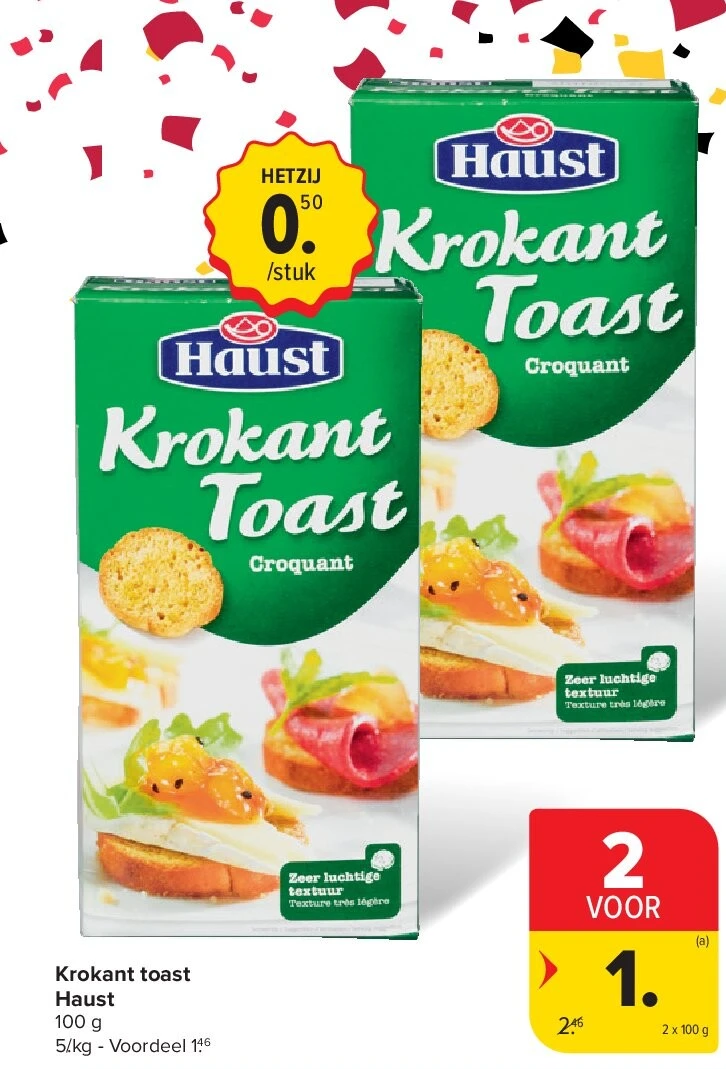 Krokant toast Haust