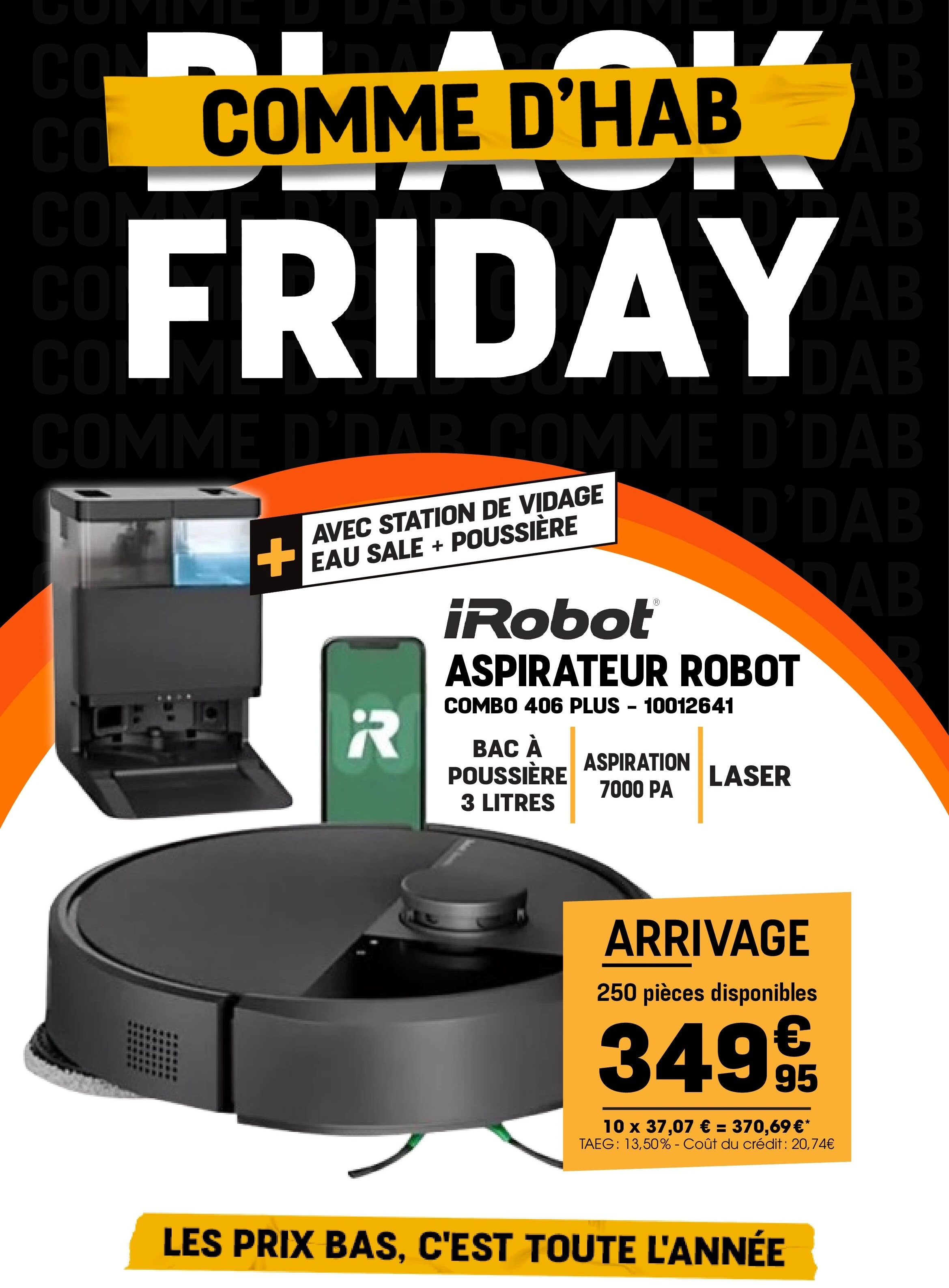 iRobot ASPIRATEUR ROBВОТ COMBO 406 PLUS