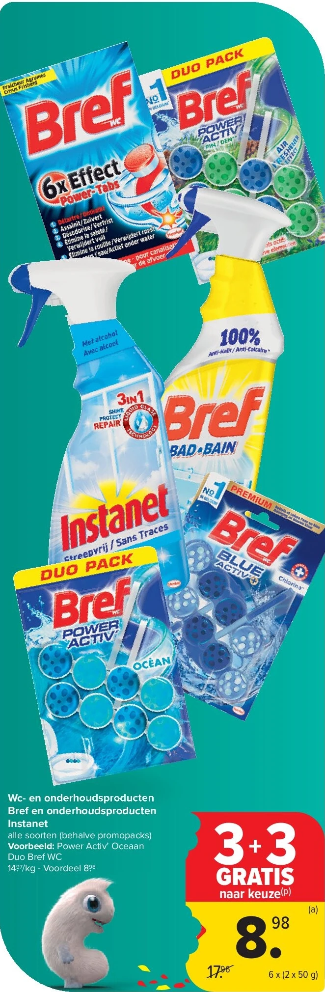 Wc- en onderhoudsproducten Bref en onderhoudsproducten Instanet
