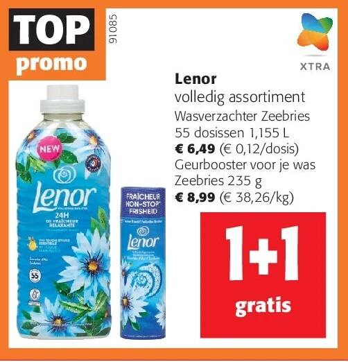 Lenor Wasverzachter Zeebries 55 dosissen 1,155 L