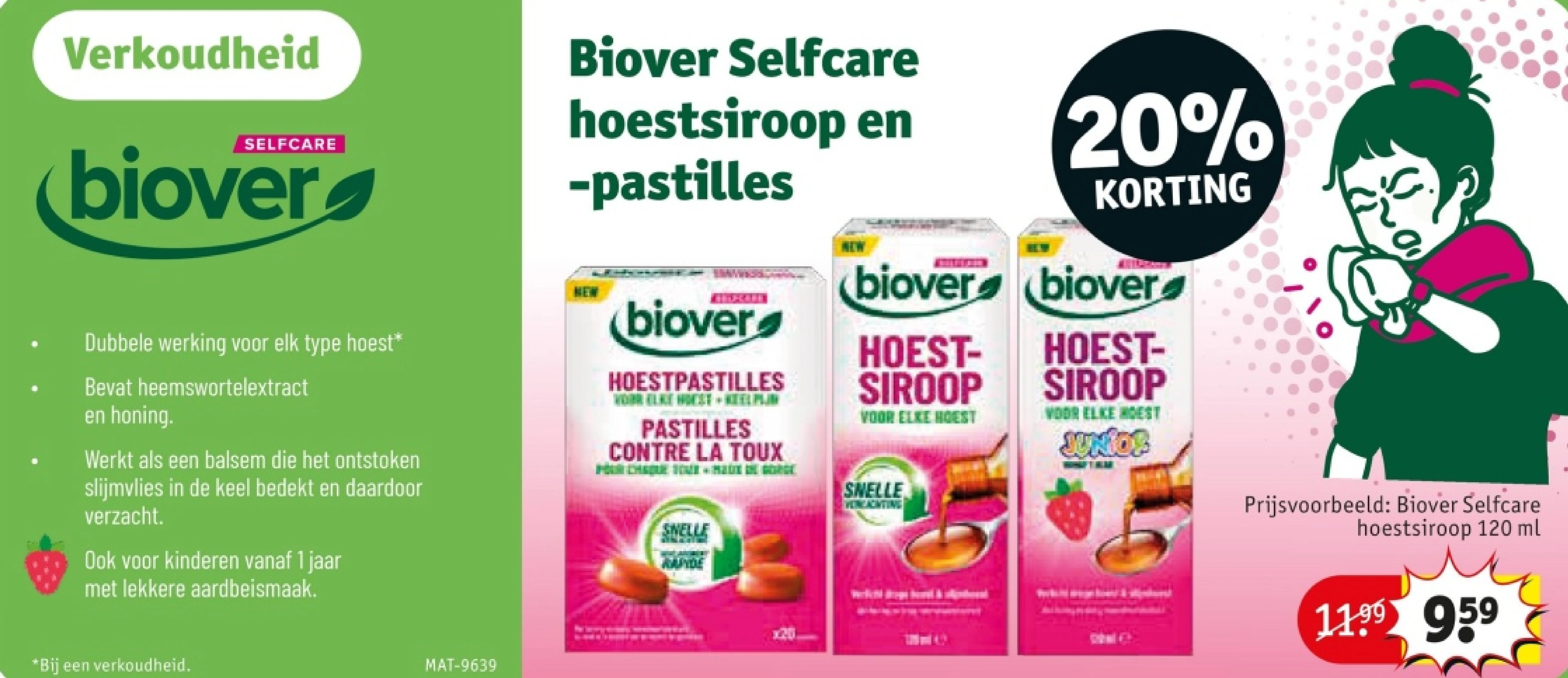 Biover Selfcare hoestsiroop en -pastilles