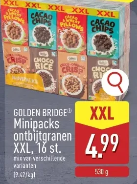 Minipacks ontbijtgranen XXL, 16 st.
