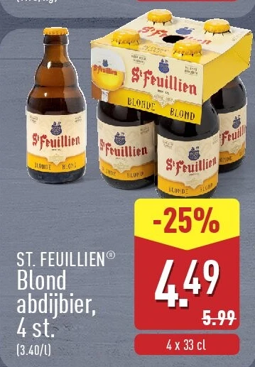 Blond abdijbier, 4st.