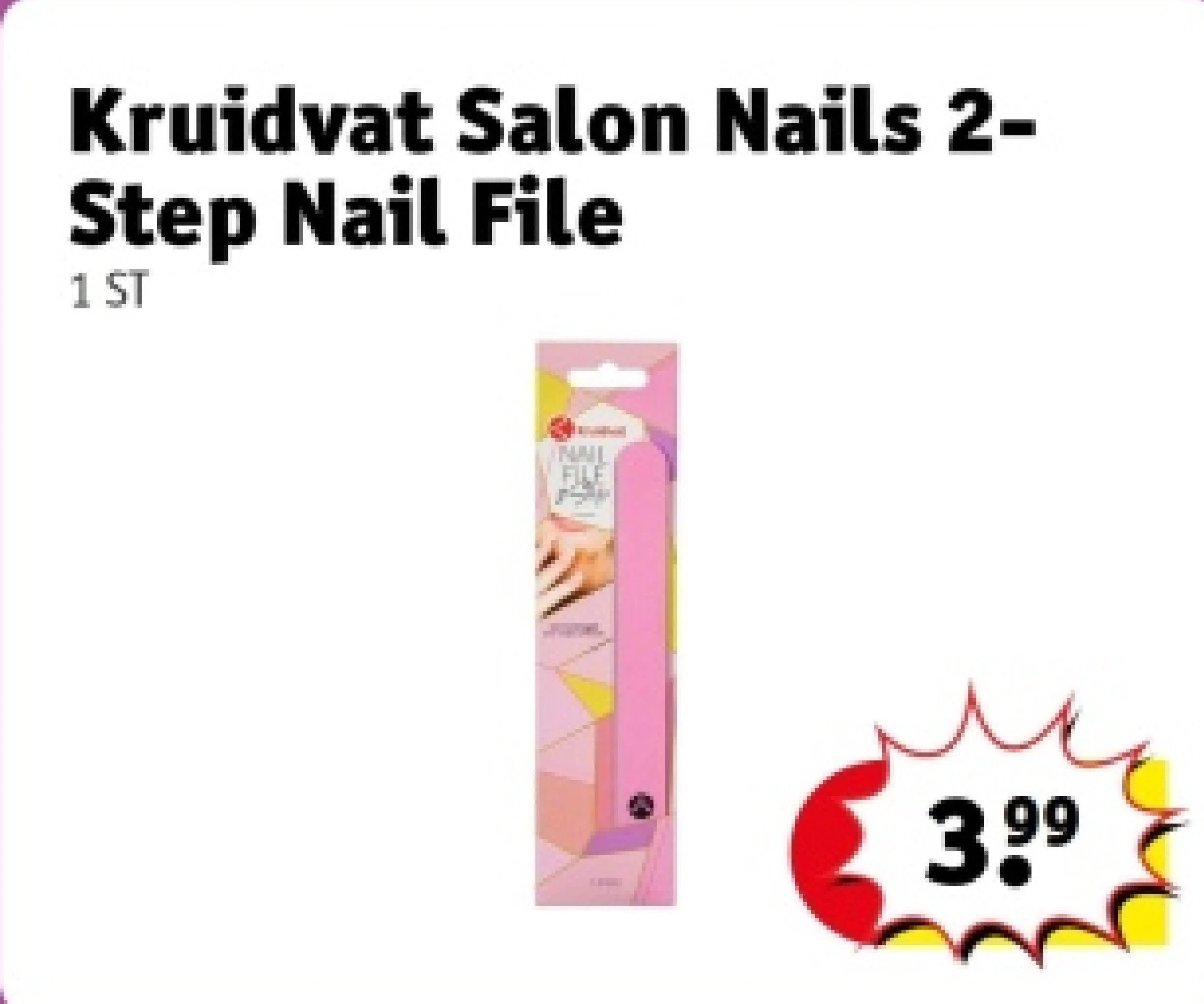 Kruidvat Salon Nails 2- Step Nail File
