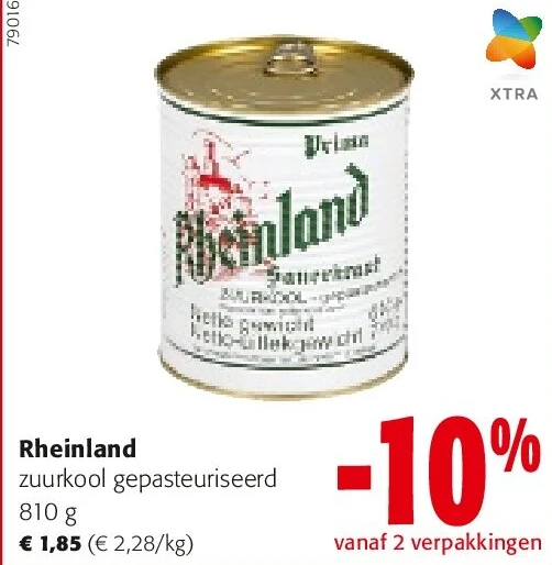 Rheinland zuurkool gepasteuriseerd 810 g