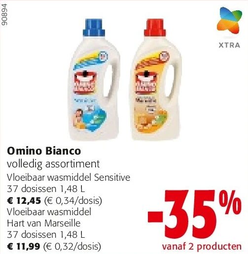 Omino Bianco Vloeibaar wasmiddel Sensitive 37 dosissen 1,48 L