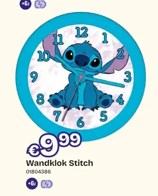 Wandklok Stitch
