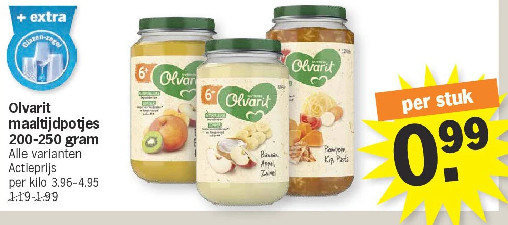 Olvarit maaltijdpotjes 200-250 gram