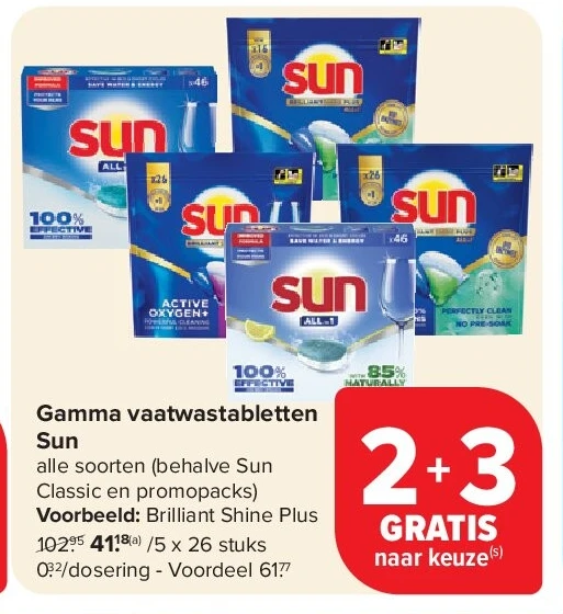 Gamma vaatwastabletten Sun