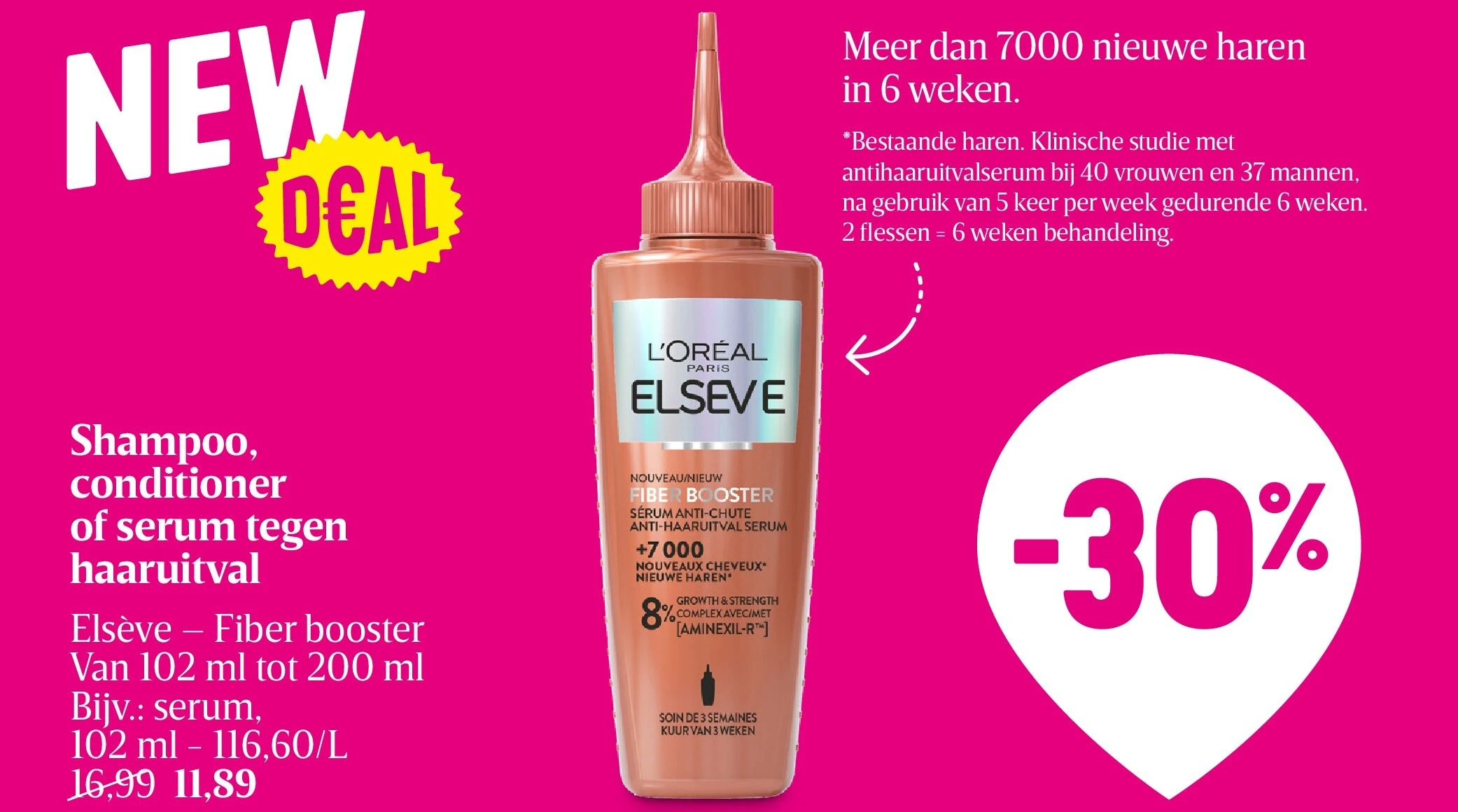 Shampoo, conditioner of serum tegen haaruitval