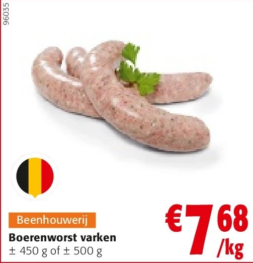 Boerenworst varken