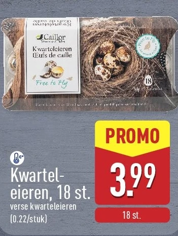 Kwartel eieren, 18st.