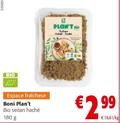 Boni Plan’t Bio seitan haché 180 g