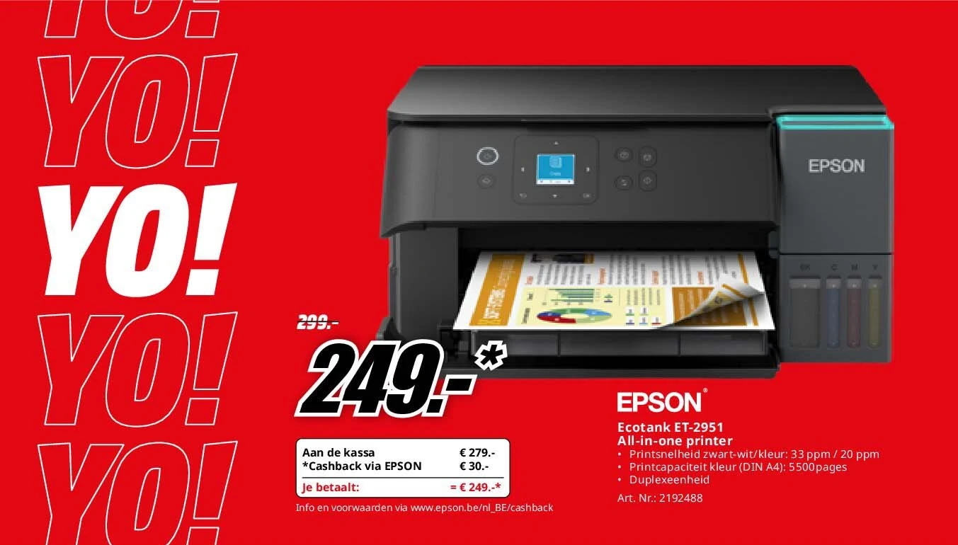 Epson Ecotank ET-2951 All-in-one printer