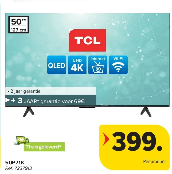 TCL 50P71K 4K TV