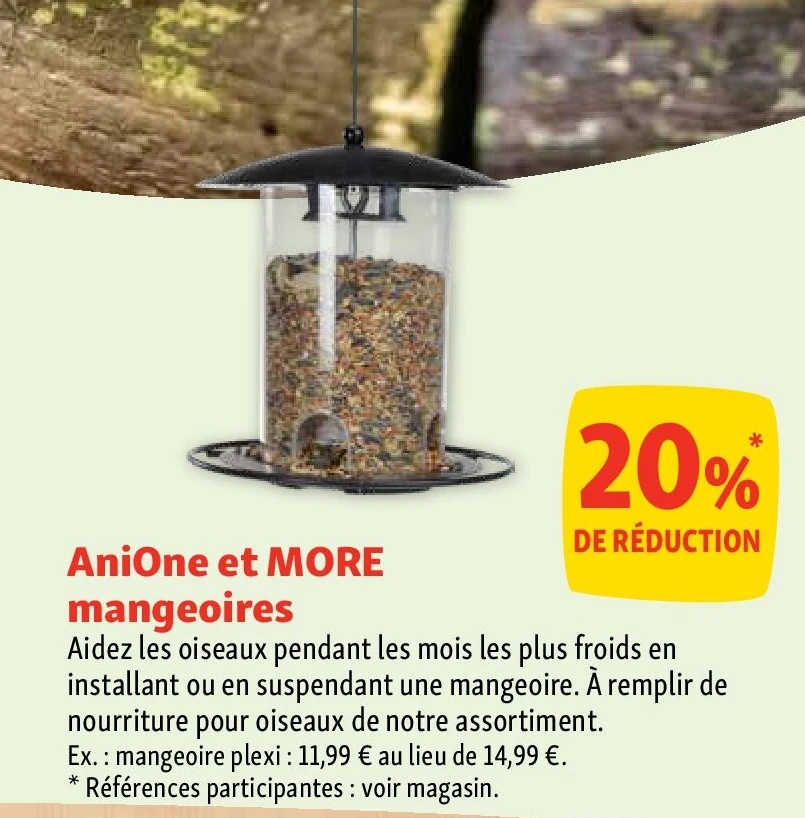 AniOne et MORE mangeoires