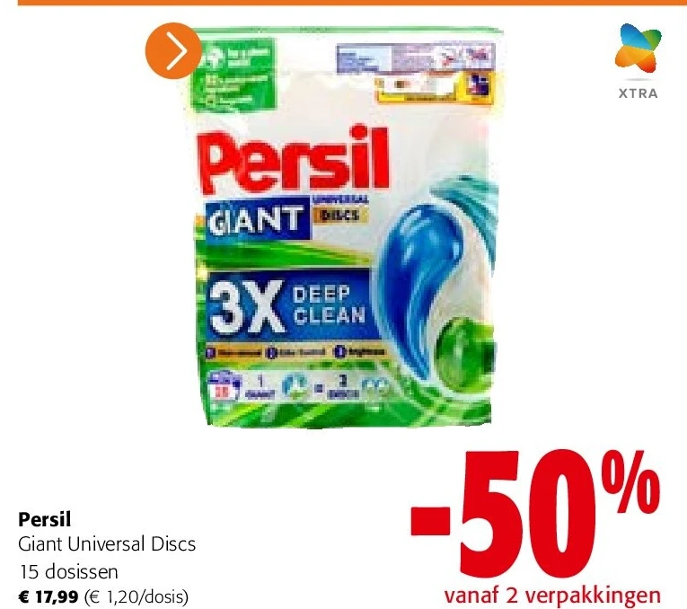Persil Giant Universal Discs 15 dosissen