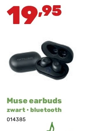 Muse earbuds zwart • bluetooth