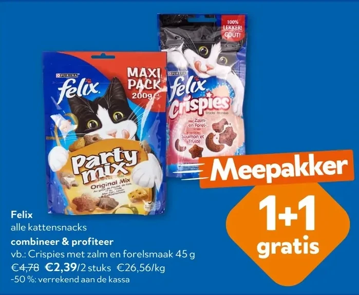 Felix Crispies met zalm en forelsmaak 45 g