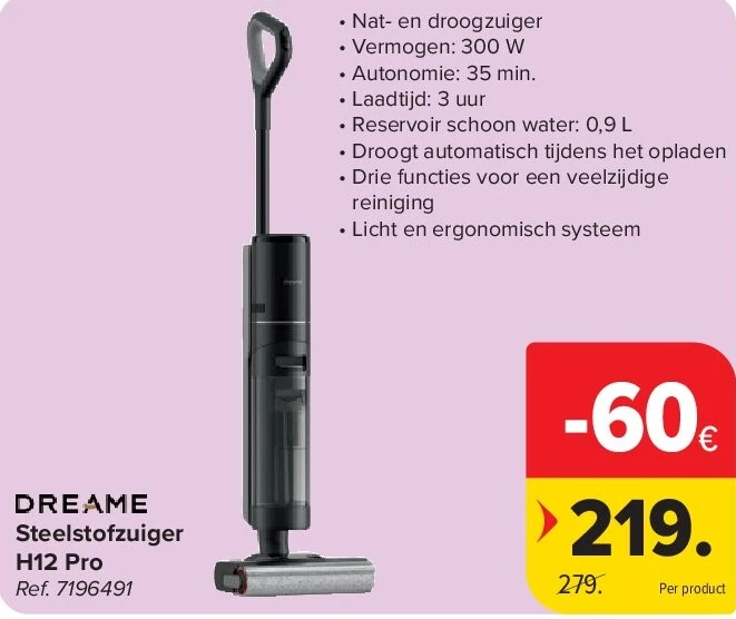 Steelstofzuiger H12 Pro