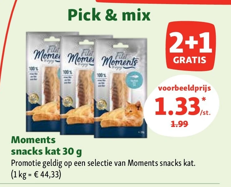 Moments snacks kat 30 g