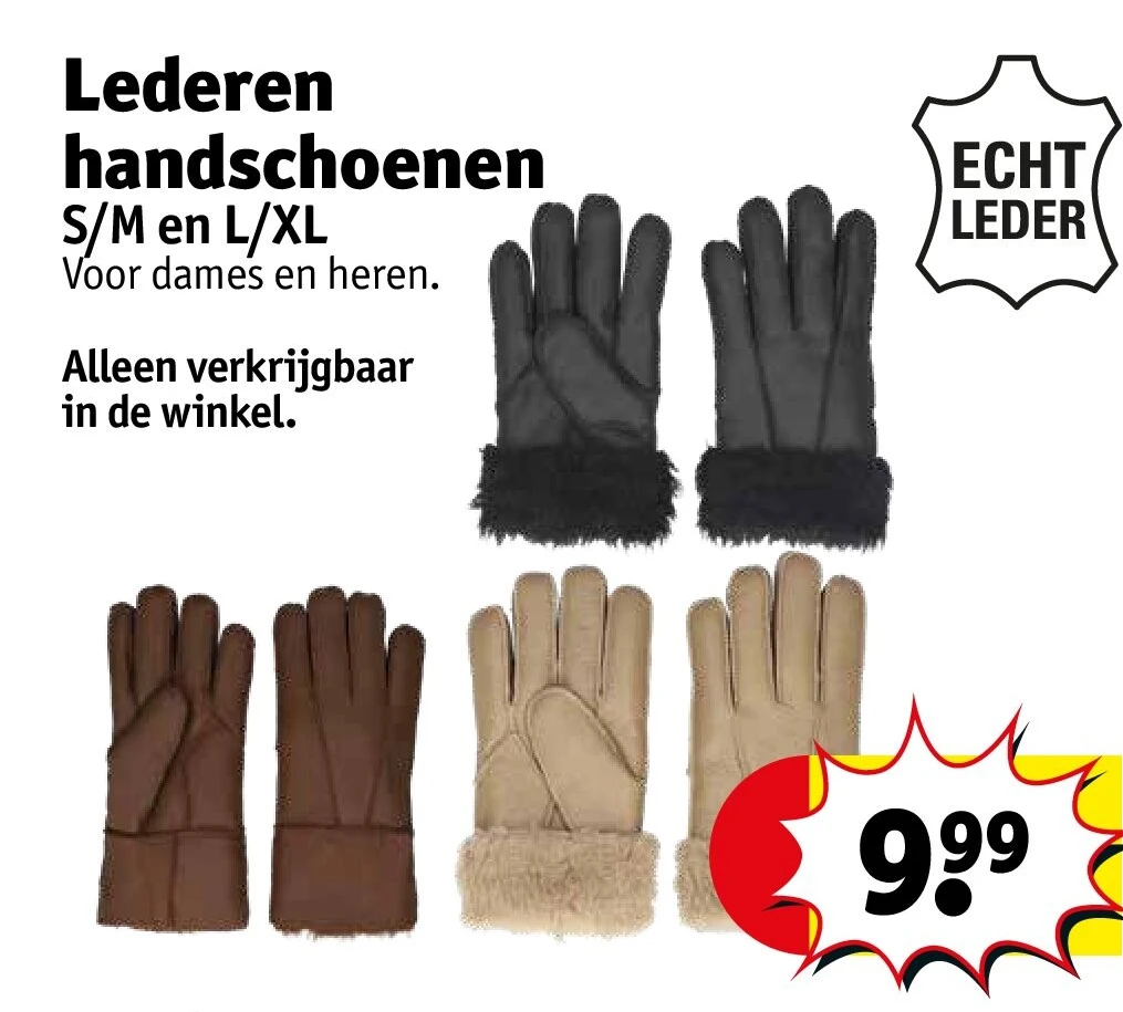 Lederen handschoenen
