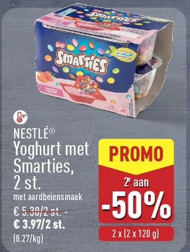 Yoghurt met Smarties, 2st.