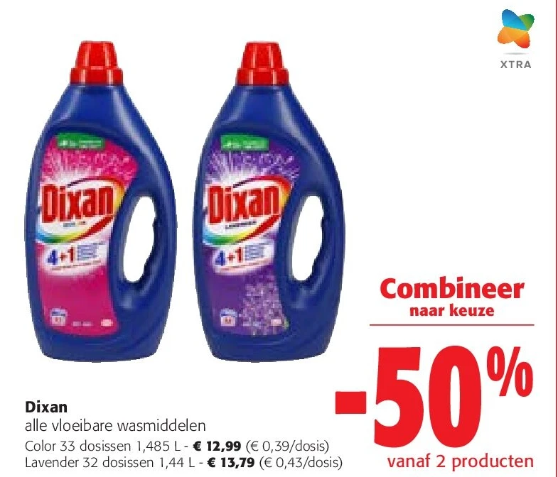 Dixan Color 33 dosissen 1,485 L