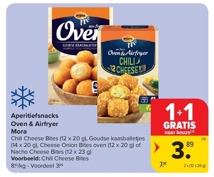 Aperitiefsnacks Oven & Airfryer Mora